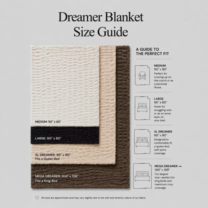 Comfrt | the Dreamer Blanket | Oversized, Cozy, Soft Warm Throw