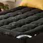 【Bedlore】Bamboo Cooling Mattress Topper with Fitted Sheet, Thick Luxury Comfort Layer, Breathable & Soft on Skin, Deep Pocket Design, Machine Washable, Ideal for Bedroom & Home Use Homeessentials